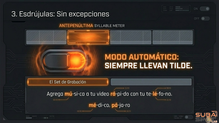 Esdrújulas: Sin excepciones